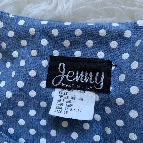 COPY - Vintage pin up style polka dot midi dress pockets - Picture 5 of 5